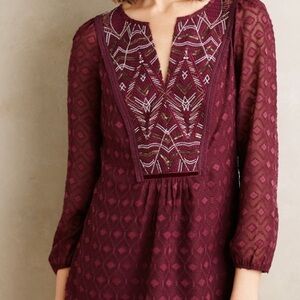 Anthropologie Madiran Peasant Blouse - Sz. L